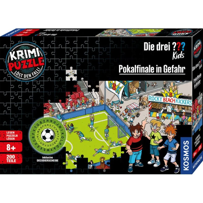 Die drei ??? Kids Krimi-Puzzle: Pokalfinale in Gefahr (200 Teile)