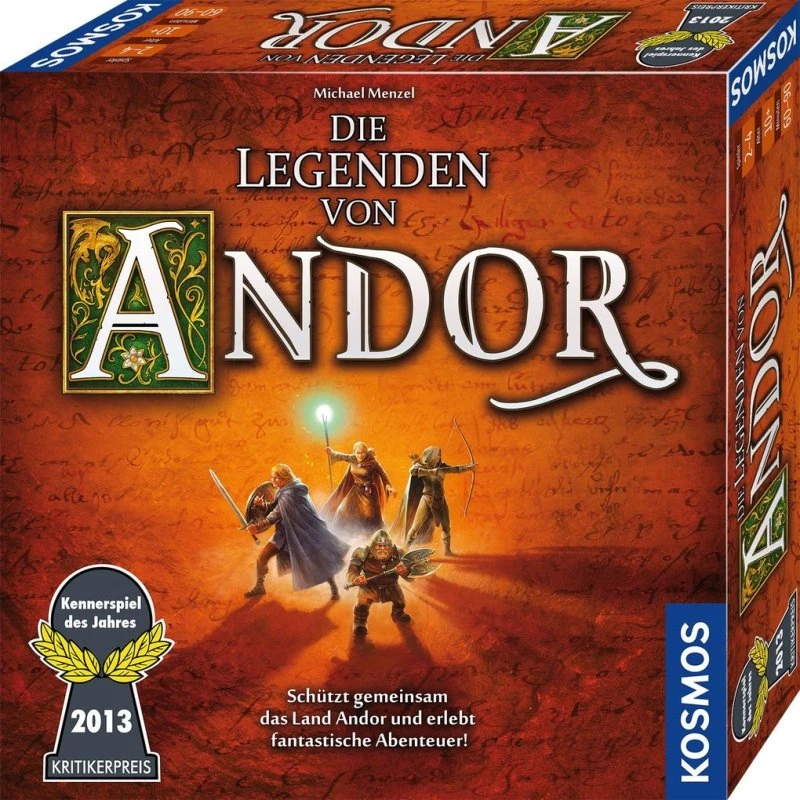 Kosmos Die Legenden von Andor - Kooperatives Fantasy-Brettspiel