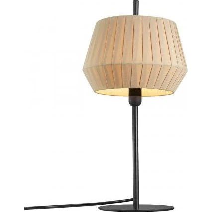 Nordlux Dicte Tischlampe Beige, 42,5 cm, E14, Textil