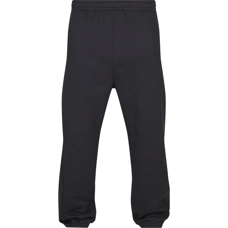 URBAN CLASSICS Herren Jogginghose mit Rippbündchen in Schwarz