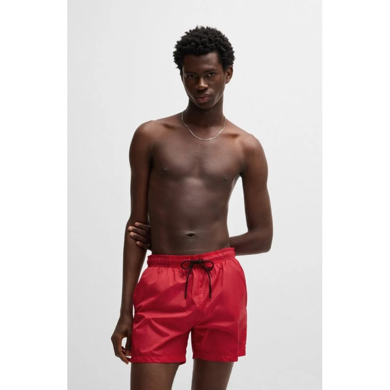 Hugo Badeshorts Haiti Rot Regular Fit