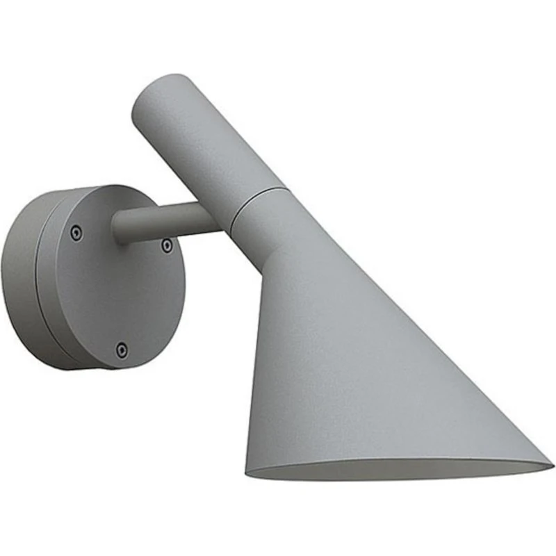 Louis Poulsen AJ 50 LED-Außenwandleuchte, Aluminium, Grau