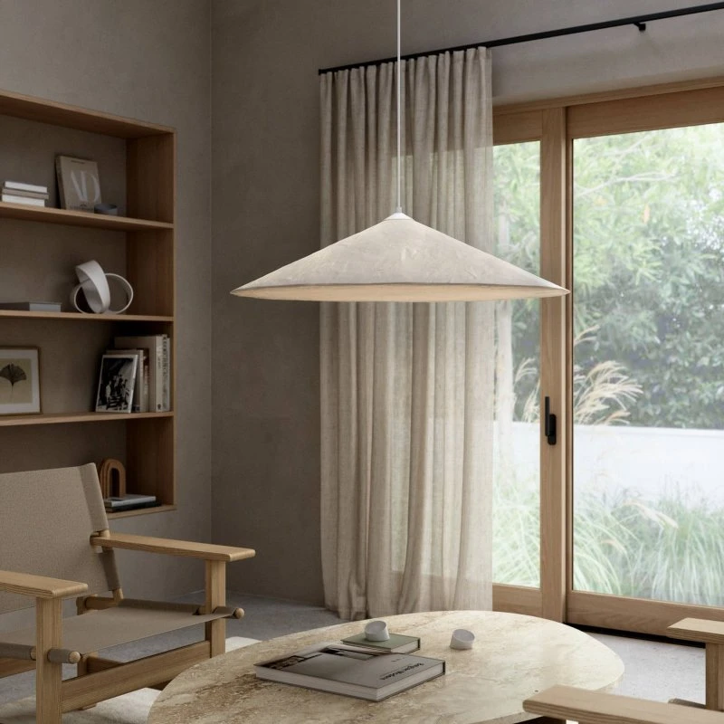 Nordlux Hill Pendelleuchte Weiß, Ø 85 cm, Tyvek