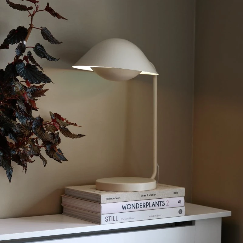 Nordlux Tischleuchte Freya Beige - Organisches Design aus Metall