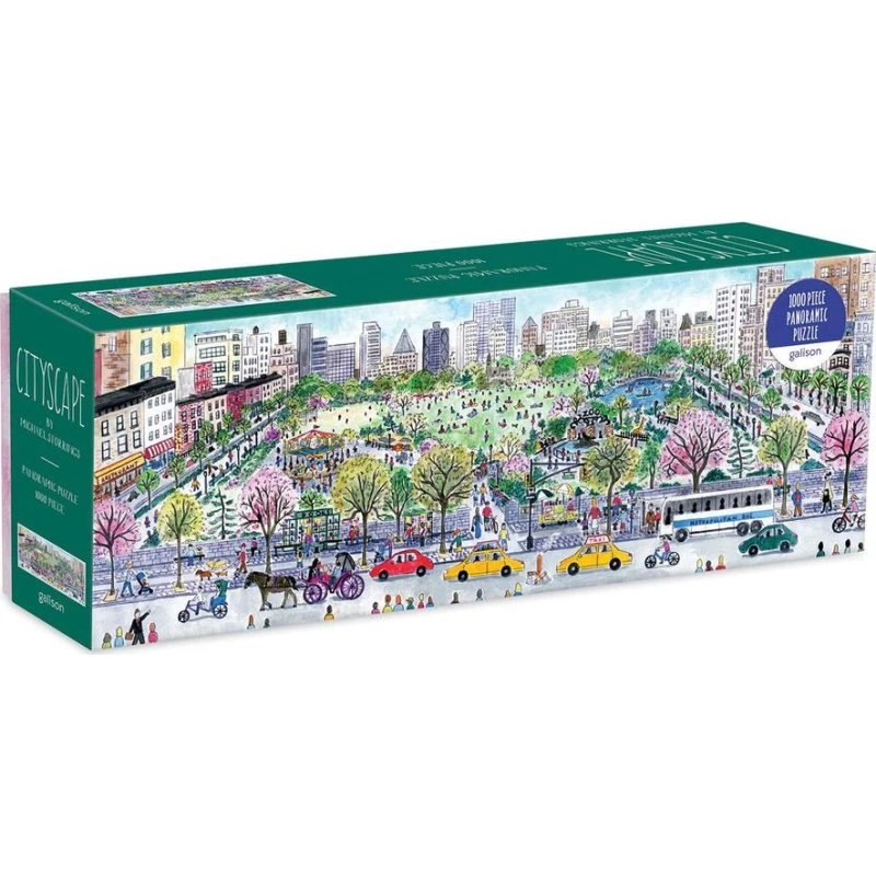 Galison Michael Storrings Cityscape Panorama-Puzzle, 1000 Teile
