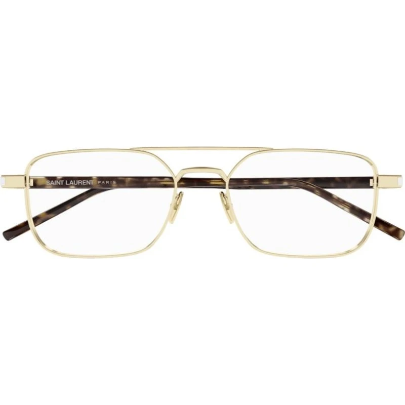 Saint Laurent SL 780 Brille Herren - Gold, Quadratisch