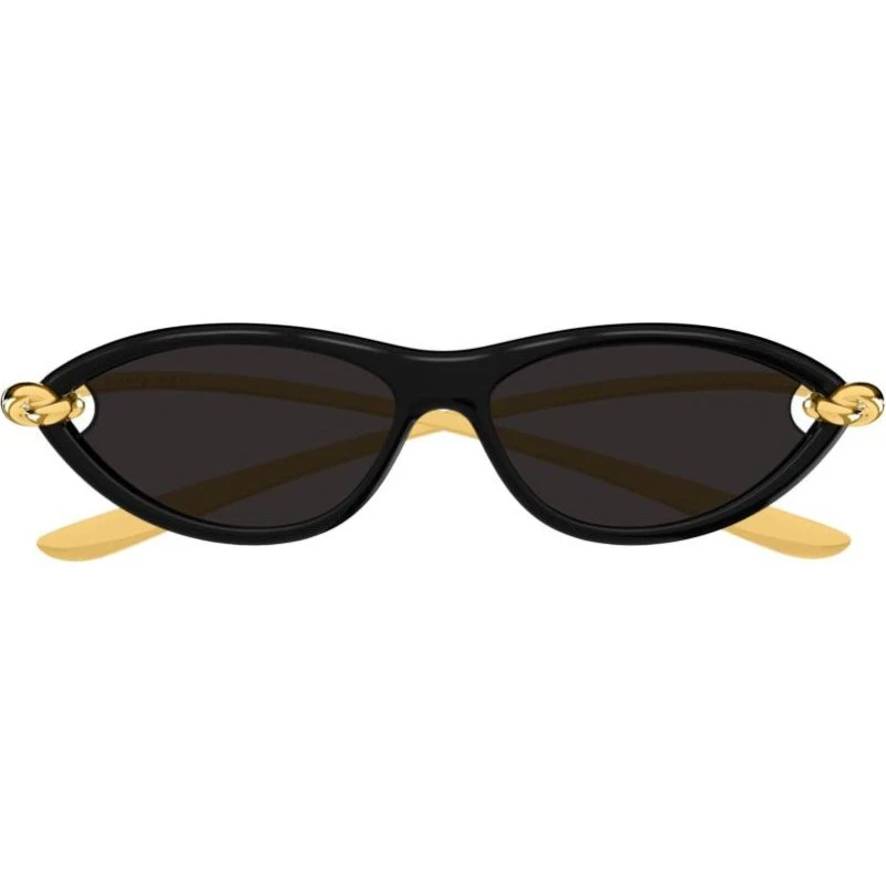 Bottega Veneta BV1390S Sonnenbrille Damen Cat Eye Schwarz Grau