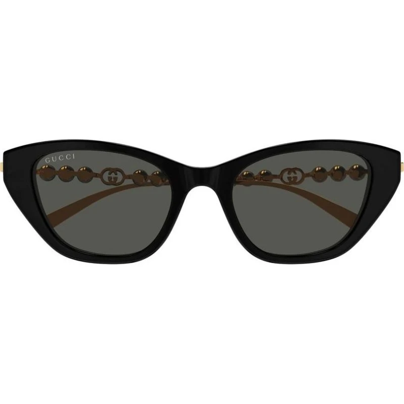 Gucci GG1968S Damen Sonnenbrille Cat Eye Schwarz/Grau