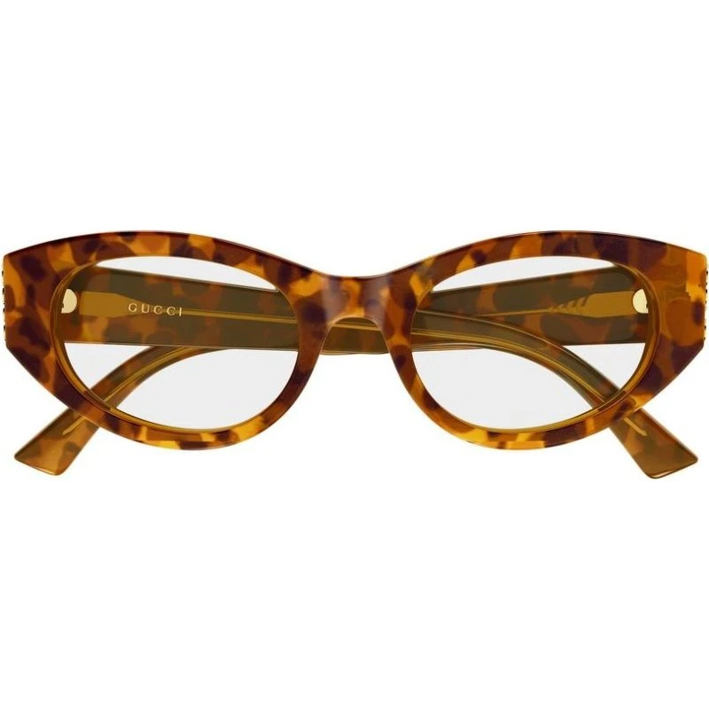 Gucci GG2041O Brille Damen - Acetat Rund in Havanna