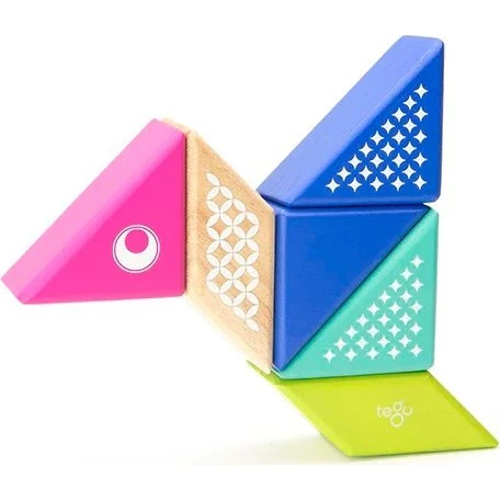 Tegu Travel Pals Kolibri – 6 magnetische Holzbausteine