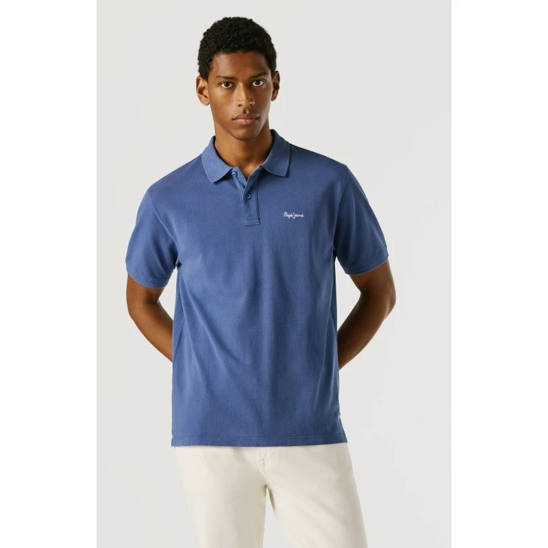 Pepe Jeans Polo-Shirt Oscar aus Baumwoll-Piqué