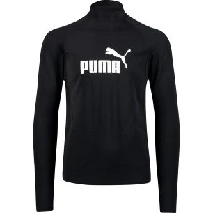 Puma Swim Herren Rash Guard Langarm Schwarz S