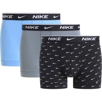 Nike Everyday Essentials Cotton Stretch Trunk 3er-Pack Blau/Grau M