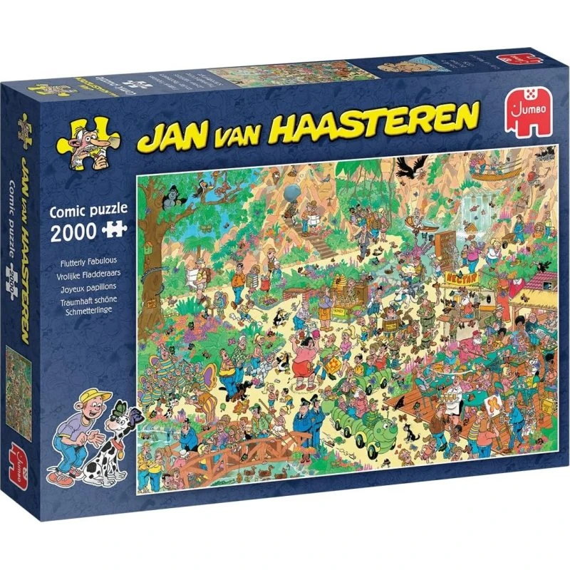 Jan van Haasteren Puzzle: Traumhaft schöne Schmetterlinge (2000 Teile)