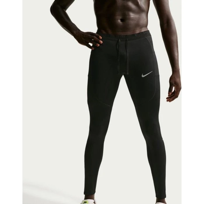Nike Dri-FIT Stride Tight Herren Laufhose - Schwarz, Gr. L