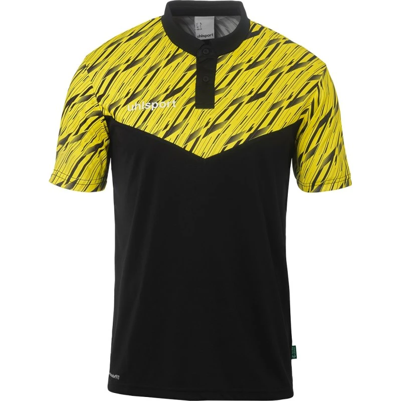 Uhlsport Polo-Shirt Progressive 28 - Schwarz/Limonengelb