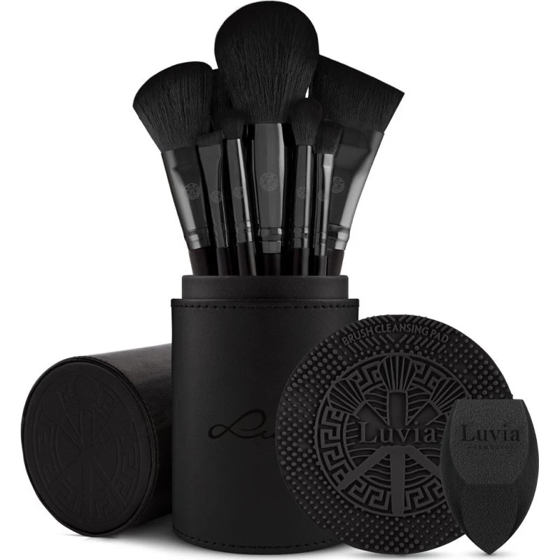 Luvia Cosmetics Prime Vegan Pro Black Pinselset - 15-teilig