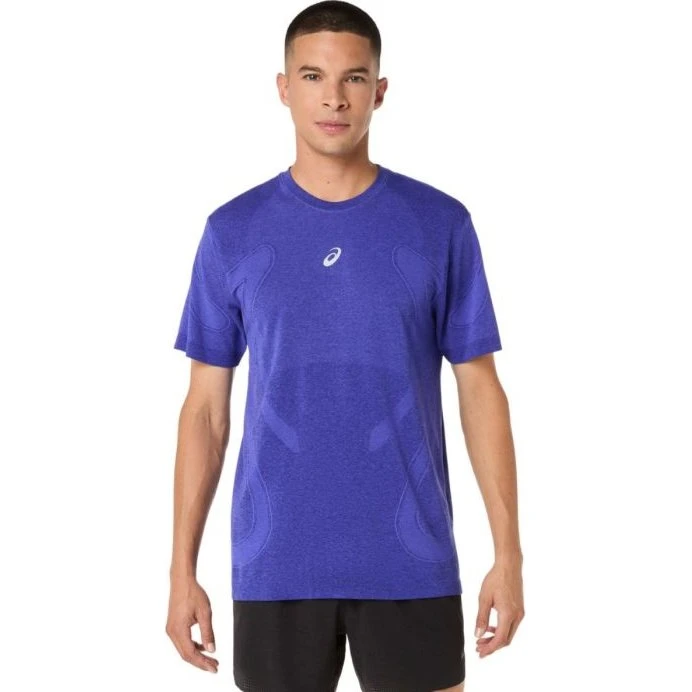 Asics Road Seamless SS Shirt - Violett - Größe L