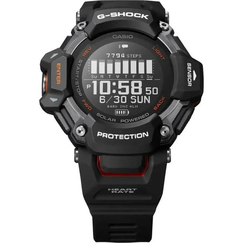 Casio G-Shock G-Squad GBD-H2000-1AER Schwarz-Orange