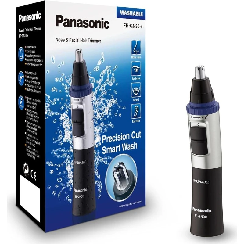 Panasonic ER-GN30 Ohr- & Nasenhaarschneider, schwarz