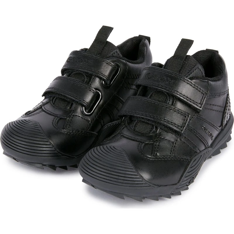 Geox Savage Smo.Lea Baby-Sneaker für Jungen in Schwarz
