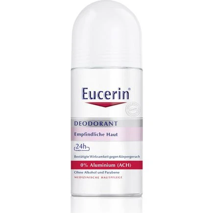 Eucerin Deodorant Roll-on Empfindliche Haut 48 h 0% Aluminium