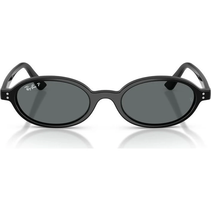 Ray-Ban RB 4472 Sonnenbrille Unisex Schwarz Oval Polarisiert 51mm