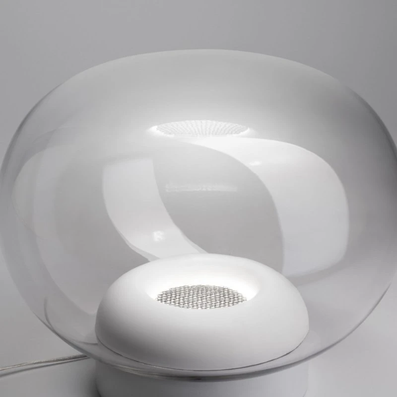 Stilnovo La Mariée LED-Tischlampe, transparent, 28,5 cm