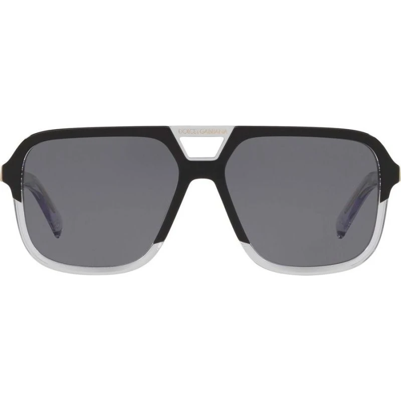 Dolce & Gabbana DG4354 Sonnenbrille Aviator Schwarz/Grau