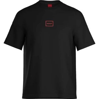 HUGO Laze T-Shirt Schwarz Baumwolle Small Herren
