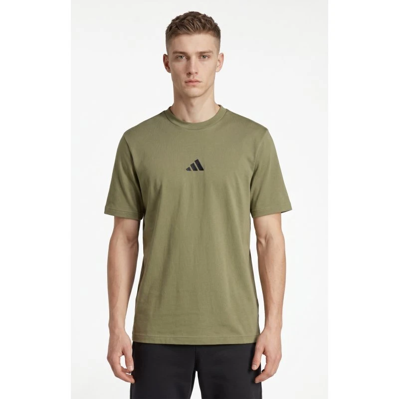 adidas Sportswear T-Shirt Essentials Small Logo Single Jersey - Olive