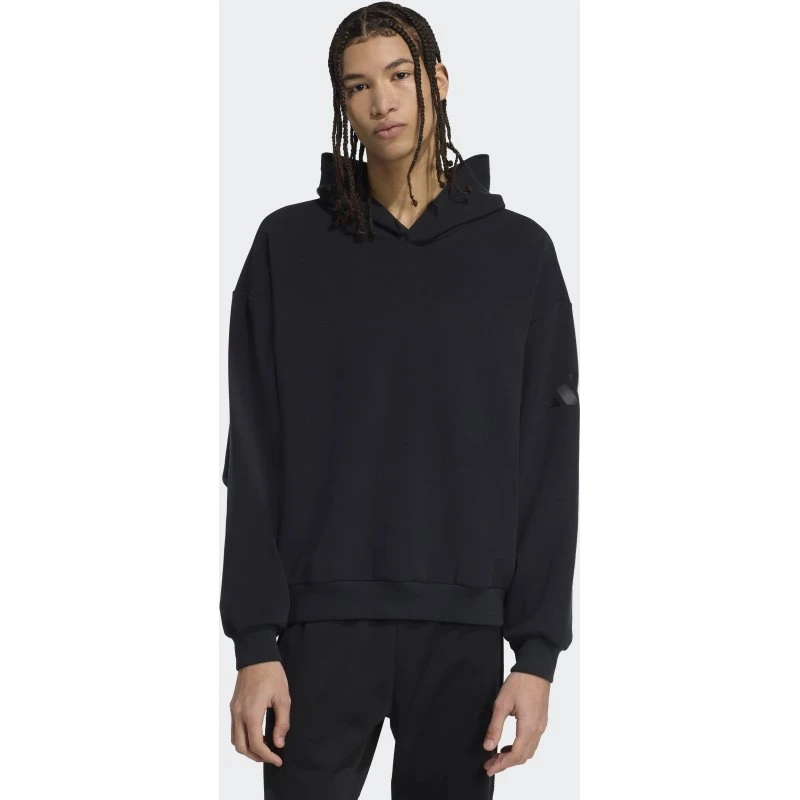 adidas SOFT LUX HOODIE Kapuzensweatshirt mit 3-Streifen-Logo
