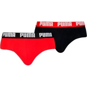 Puma Men Everyday Brief 2er-Pack Rot/Schwarz