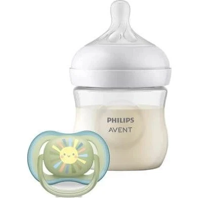 Philips Avent Natural Response Flasche & Ultra Air Schnuller Set, 0-6 Monate