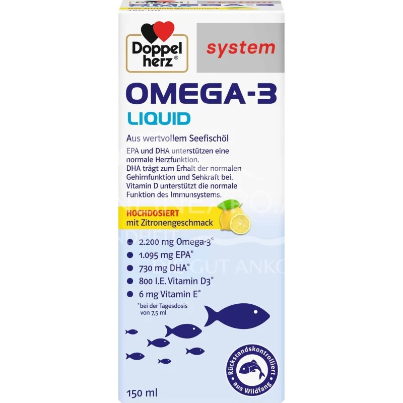 Doppelherz system Omega-3 Liquid Zitrone 150 ml