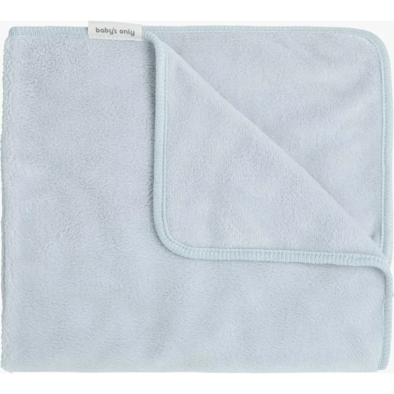 Baby's Only Cozy Babydecke Teddy-Gewebe, Misty Blue, 65x75 cm
