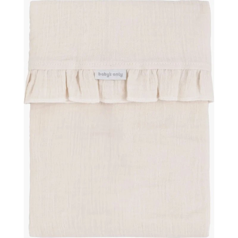 Baby's Only Calm Baby Bettbezug mit Rüschen, 120x150 cm, Warm Linen