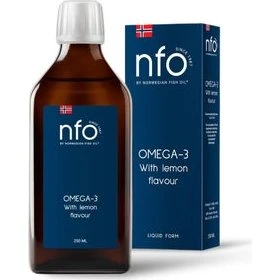 NFO Flüssiges Omega-3 Zitrone 250 ml