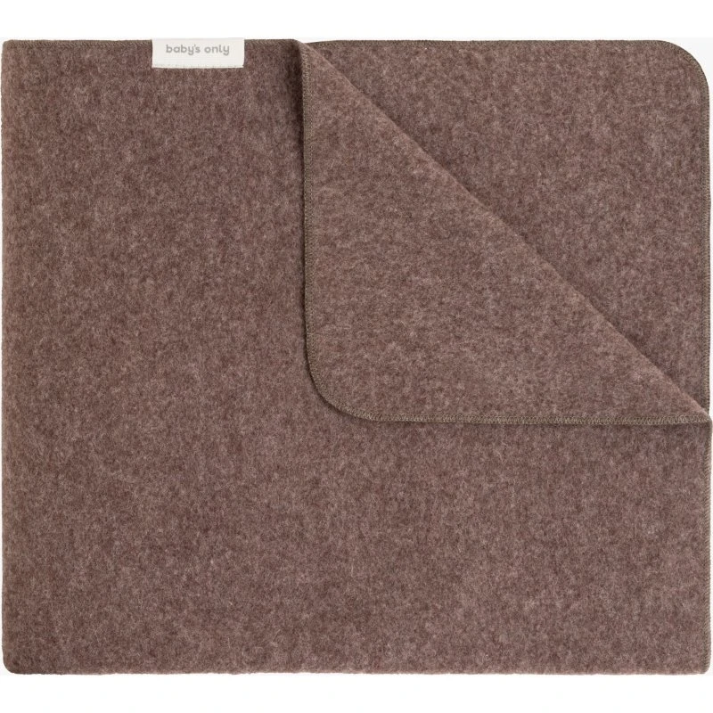 Baby's Only Babybettdecke Meadow aus gebürsteter Merinowolle, Taupe