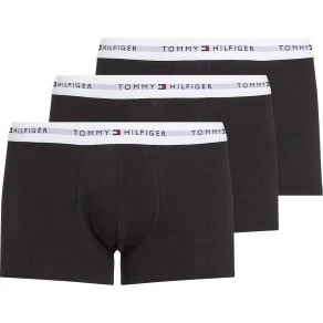 Tommy Hilfiger Trunks 3er-Pack Weiß/Schwarz Baumwolle XX-Large