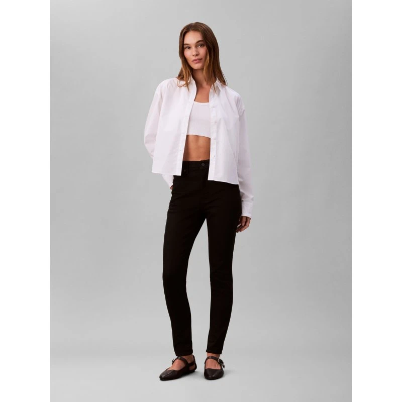 Calvin Klein Jeans Skinny-Fit High Rise Jeans Schwarz