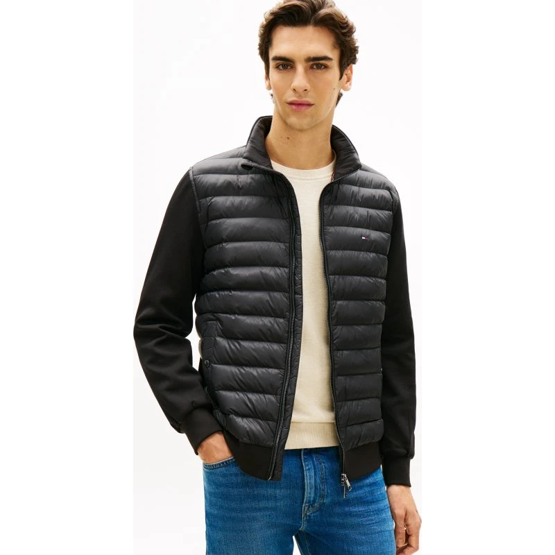 Tommy Hilfiger Übergangsjacke Mix Media Ess Schwarz