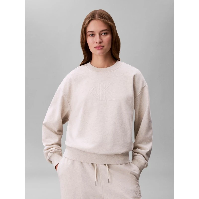 Calvin Klein Jeans Sweatshirt Beige Regular Fit LV047F204G