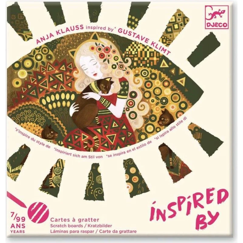 Djeco Inspired by Gustav Klimt Kratzbild-Set