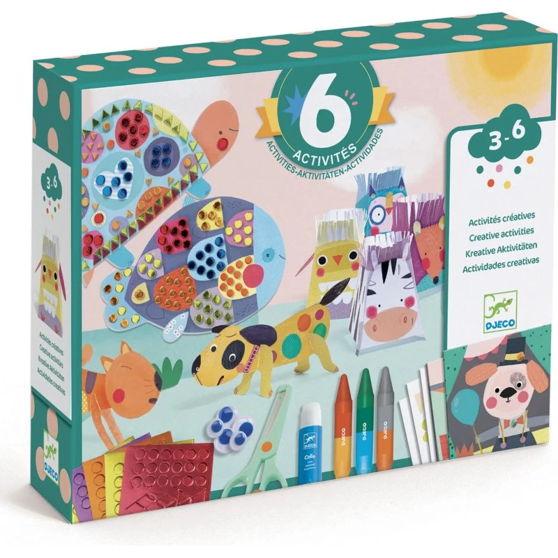 Djeco Kreativset Tiere und ihre Häuser 6in1