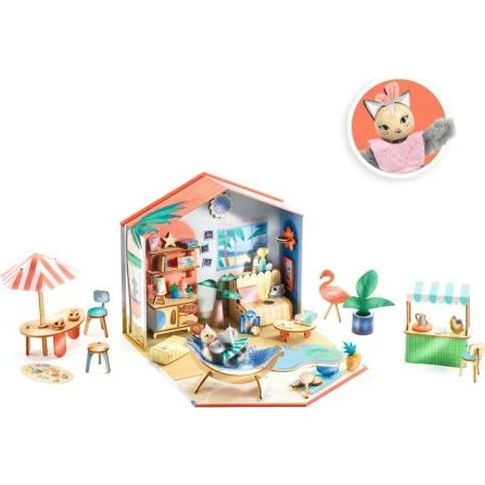 Djeco Mi House Mia – DIY-Set zum Bemalen & Zusammenbauen