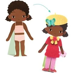 Djeco Peeling Filz Anstecknadeln – Kreatives Mode-Bastelset