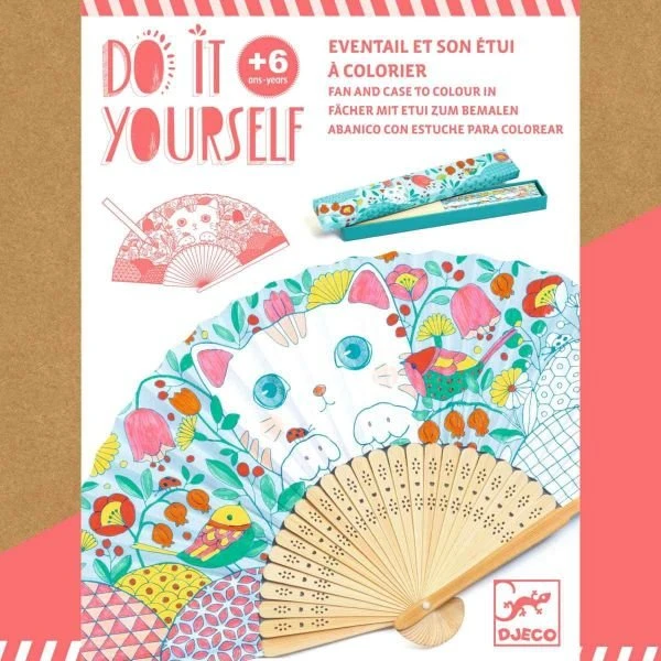 Djeco DIY Fächer Koneko – Bastelset für Kinder ab 6 Jahren