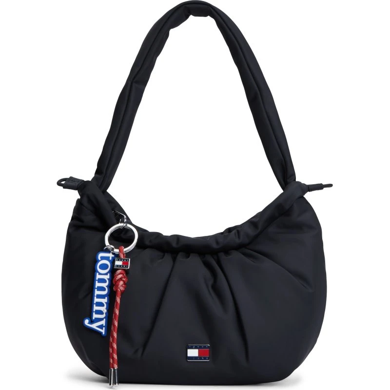 Tommy Jeans TJW ICON CHARMS Shoulder Bag Schwarz