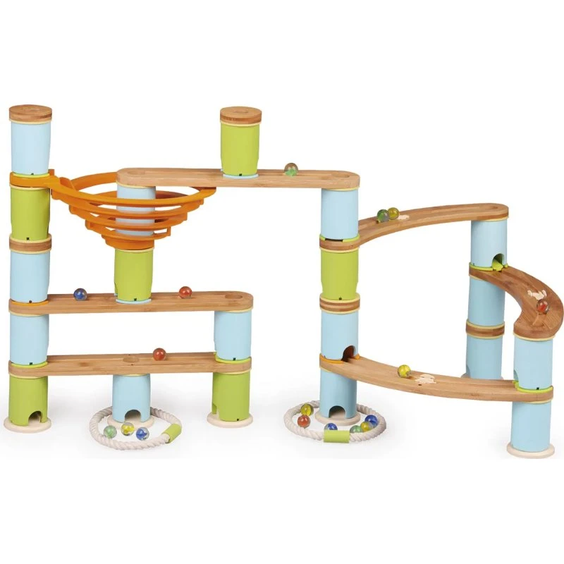 UDEAS Bamboo Kugelbahn Build & Run (89 Teile)